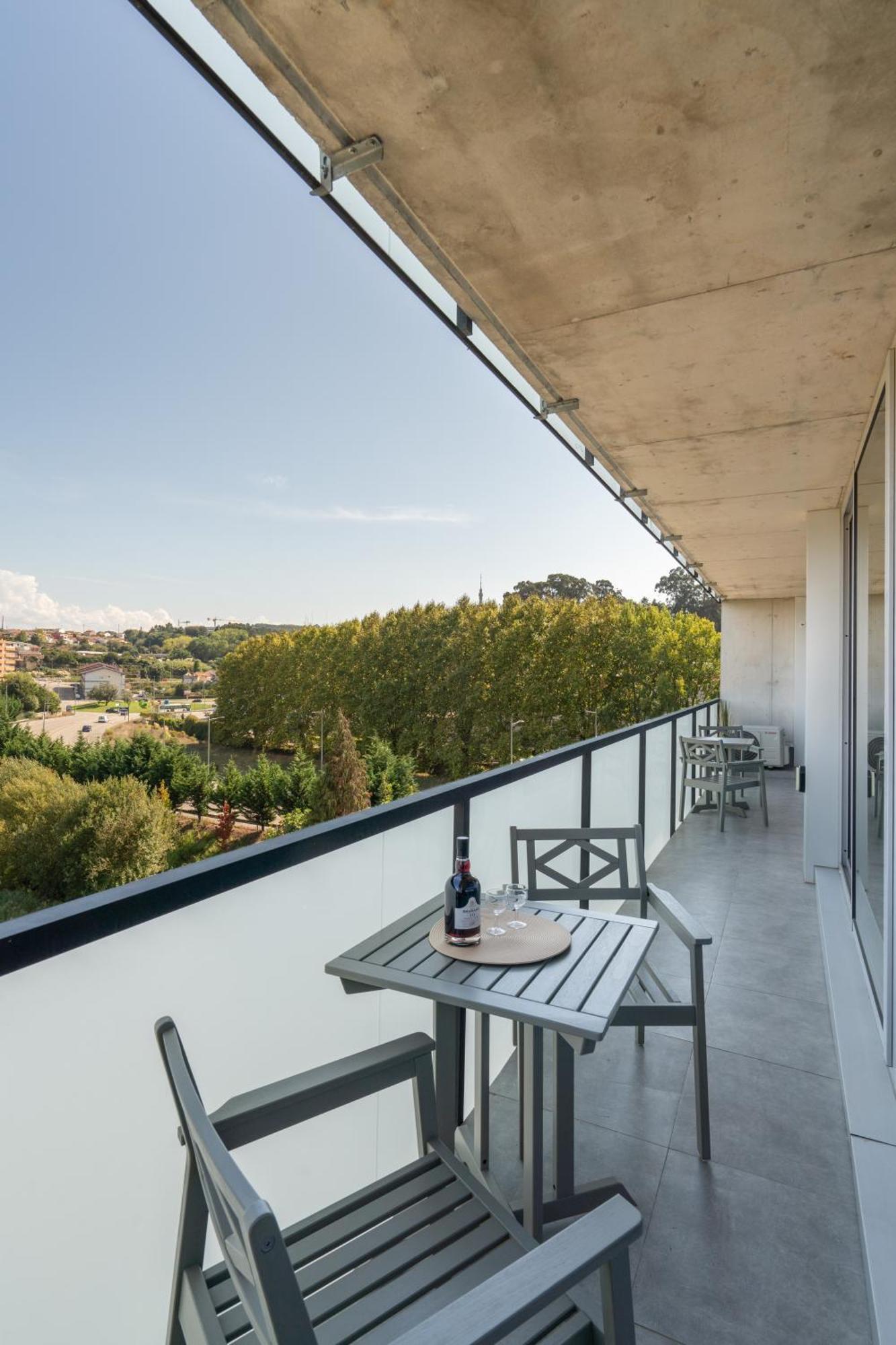 וילה נובה דה גאיה Host Wise - Luxurious Impressive Apartment - Balcony And Pool חדר תמונה