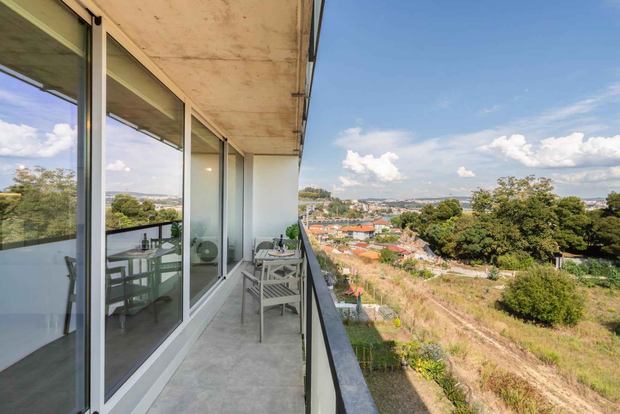 וילה נובה דה גאיה Host Wise - Luxurious Impressive Apartment - Balcony And Pool חדר תמונה