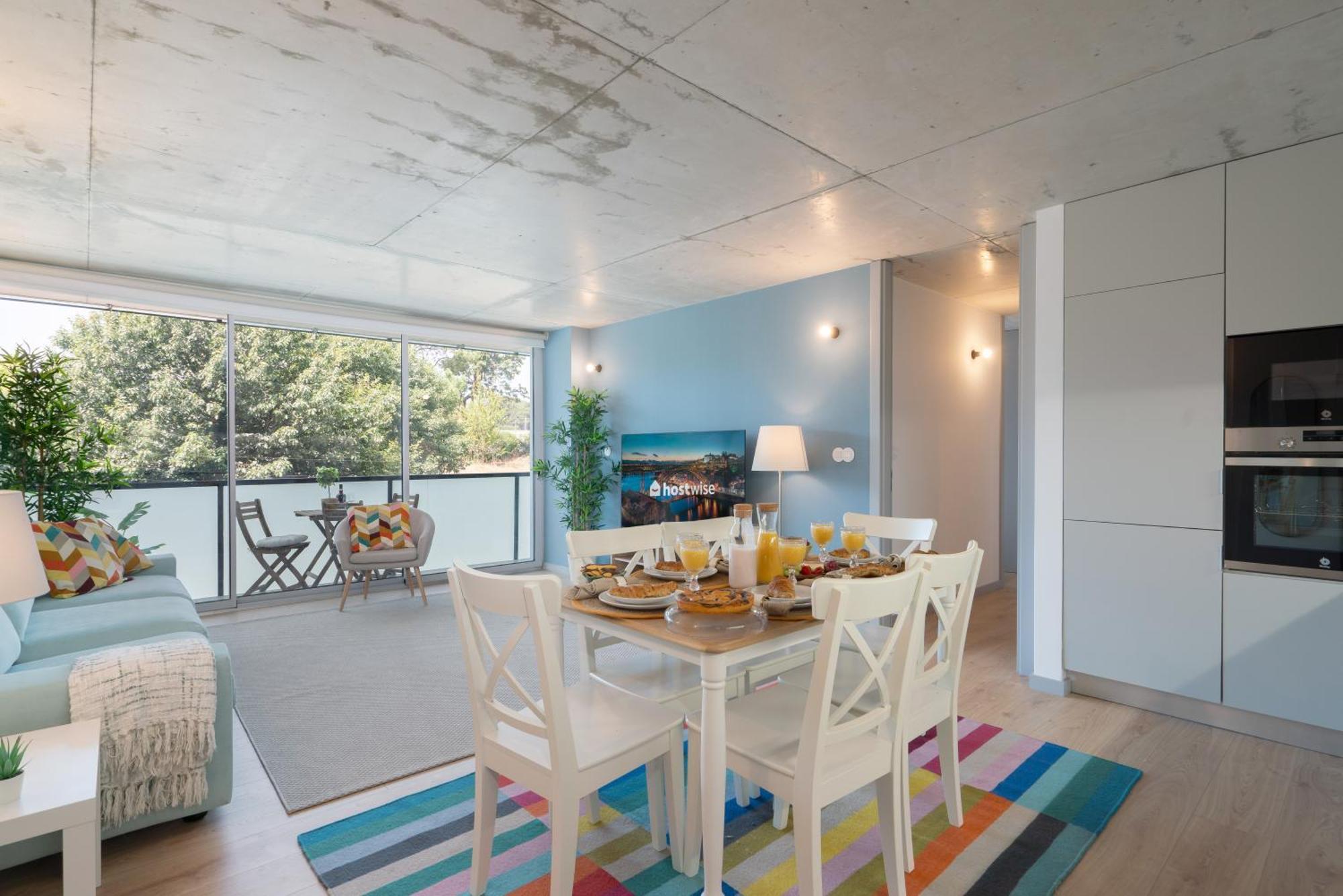 וילה נובה דה גאיה Host Wise - Luxurious Impressive Apartment - Balcony And Pool חדר תמונה